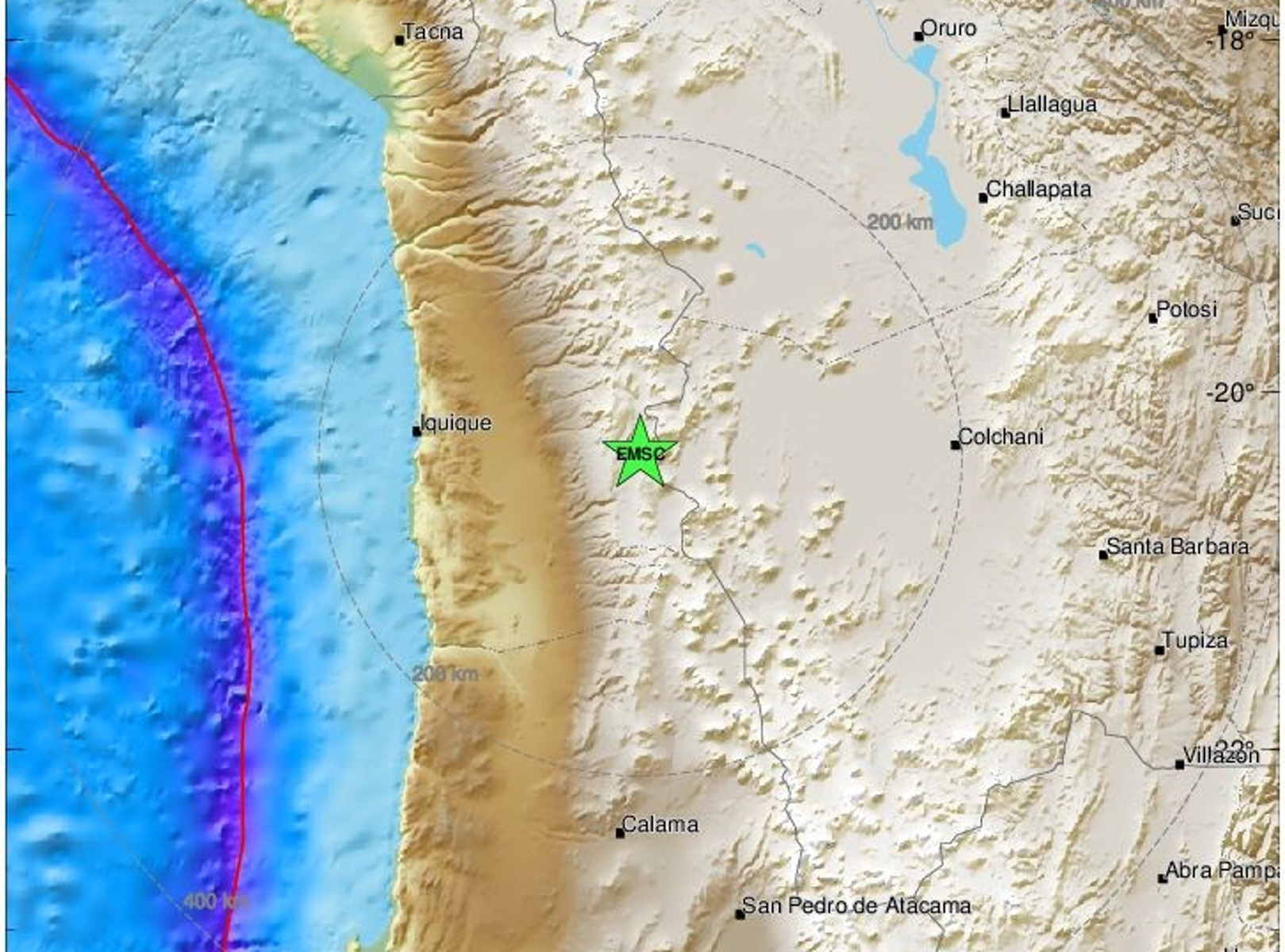 Σεισμός 6 Ρίχτερ στα βόρεια της Χιλής