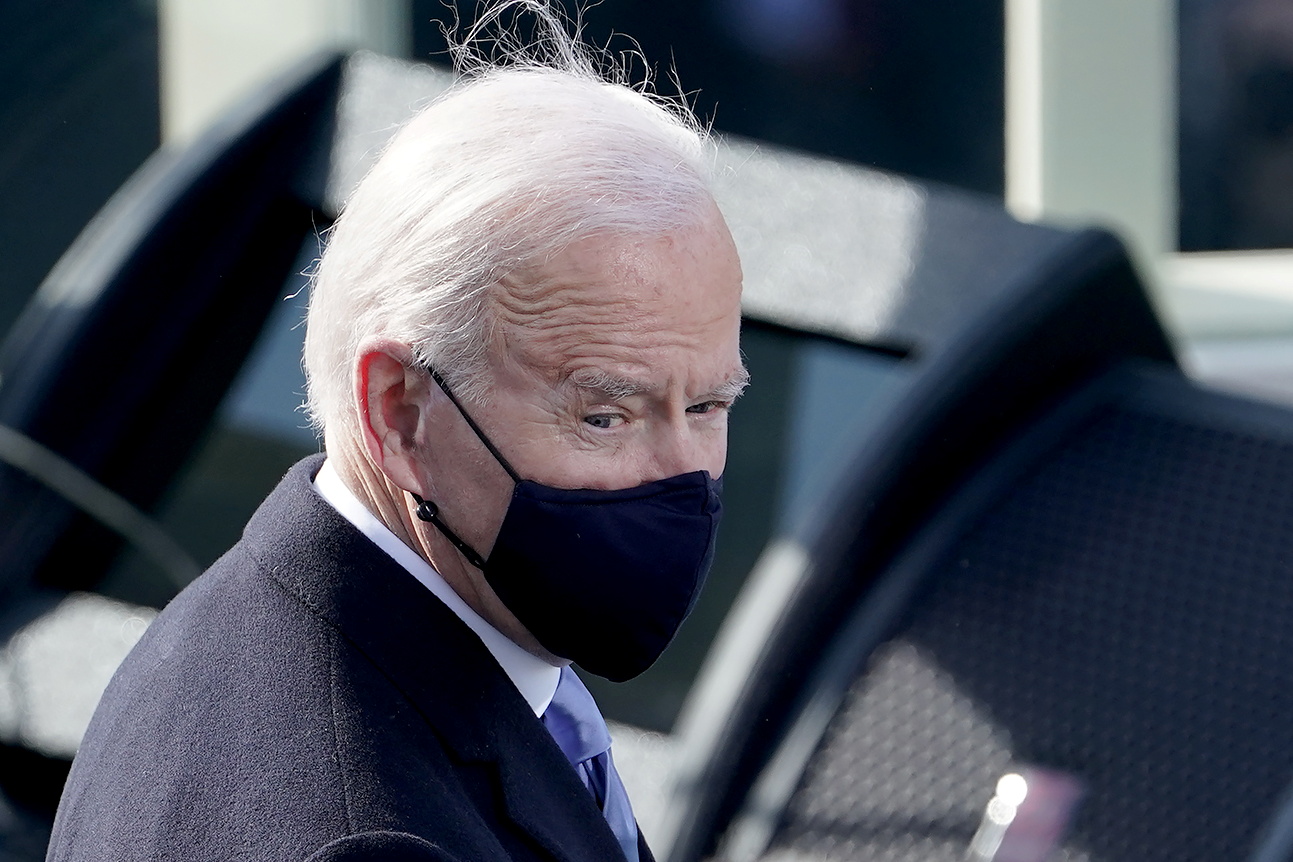 U.S. President-elect Joe Biden is seen before being sworn in during the 59th Presidential Inauguration in Washington, U.S., January 20, 2021. Greg Nash