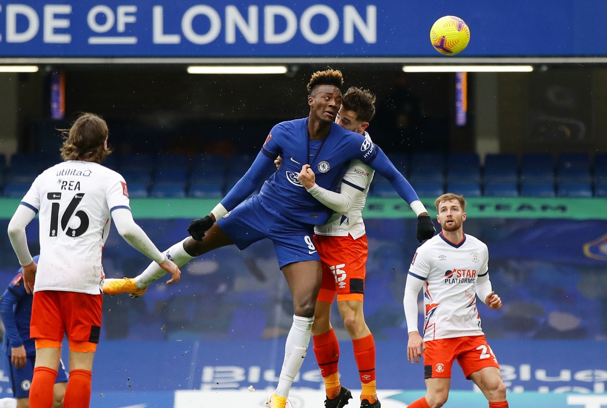 Soccer Football - FA Cup - Fourth Round - Chelsea v Luton Town - Stamford Bridge, London, Britain - January 24, 2021 Chelsea's Tammy Abraham scores their second goal REUTERS
