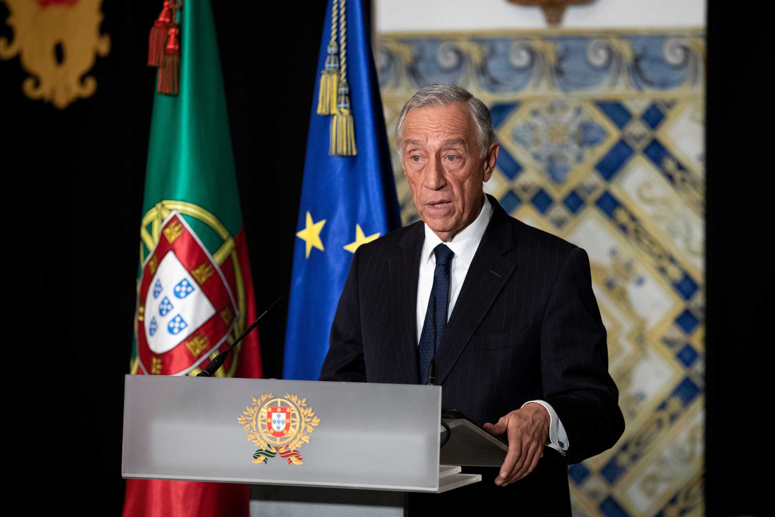 FILE PHOTO: Portugal's President Marcelo Rebelo de Sousa calls state of emergency over coronavirus crisis in Lisbon, Portugal March 18, 2020. Miguel Figueiredo Lopes