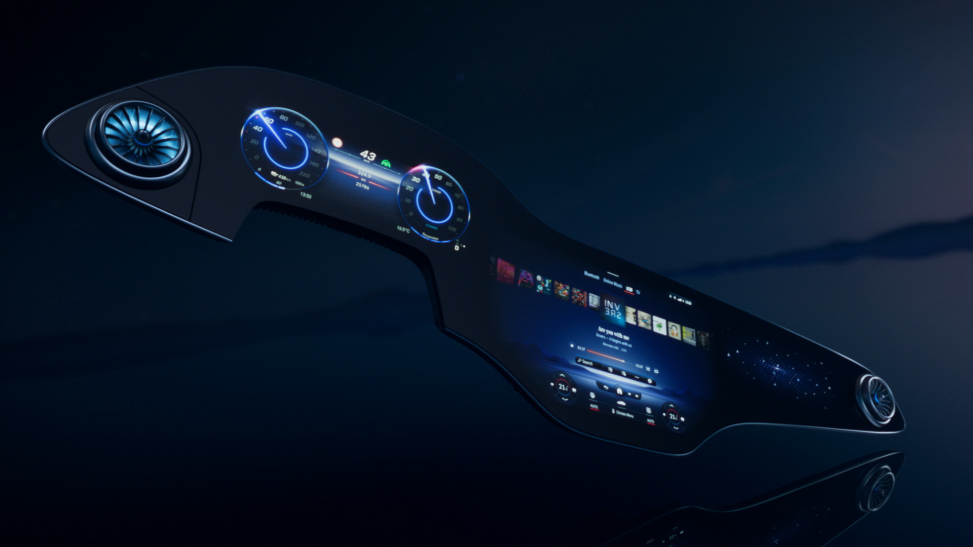 Mercedes-EQ. MBUX Hyperscreen