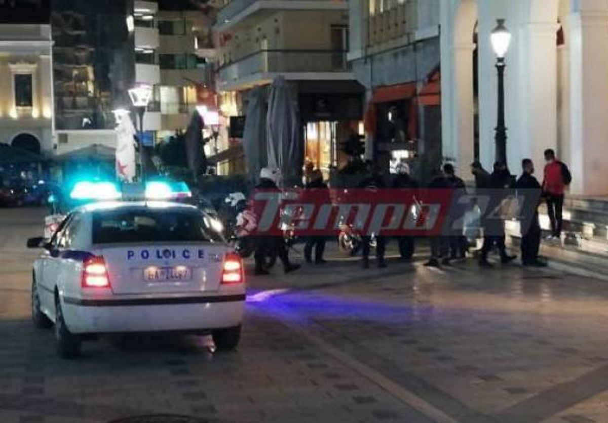 Lockdown – Πάτρα: Επιχείρηση της Αστυνομίας στην πλατεία Γεωργίου (video)
