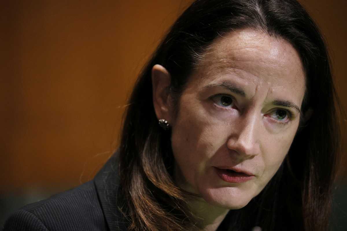 Avril Haines speaks during her confirmation hearing before the Senate Intelligence Committee to be President-elect Joe Biden's national intelligence director in Washington, DC, U.S. January 19, 2021. Joe Raedle