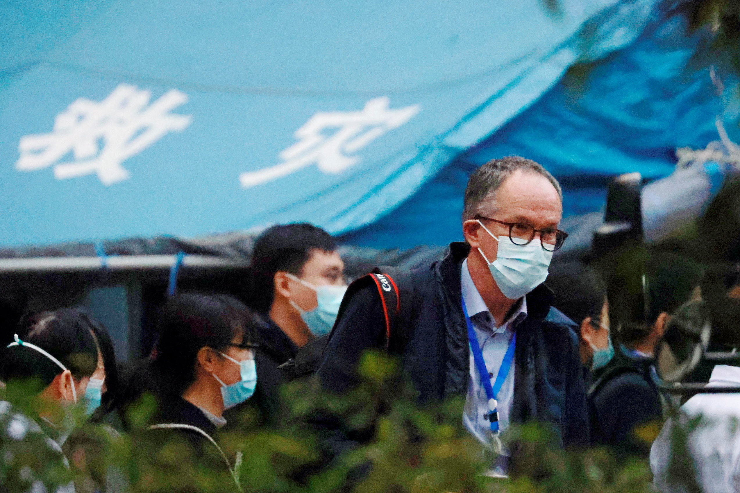 Peter Ben Embarek, a member of the World Health Organisation (WHO) team tasked with investigating the origins of the coronavirus disease (COVID-19), leaves Hubei Provincial Hospital of Integrated Chinese and Western Medicine in Wuhan, Hubei province, China January 29, 2021. REUTERS