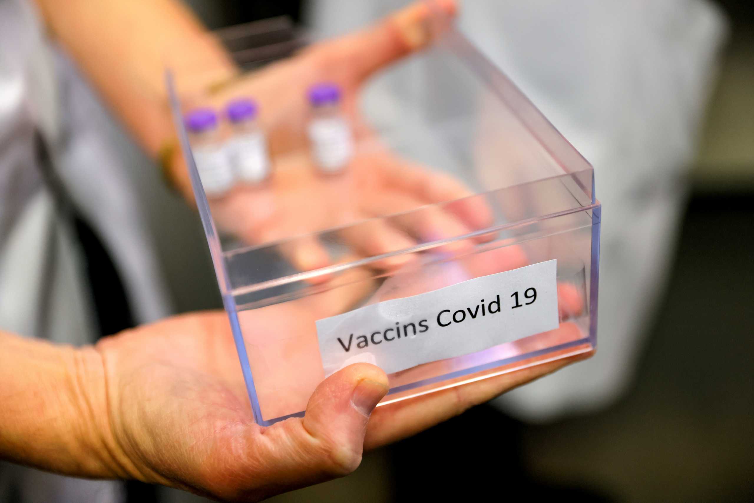 Doses of the Pfizer-BioNTech coronavirus disease (COVID-19) vaccine are prepared at the Rene-Muret hospital in Sevran, on the outskirts of Paris, France, December 27, 2020. Thomas Samson