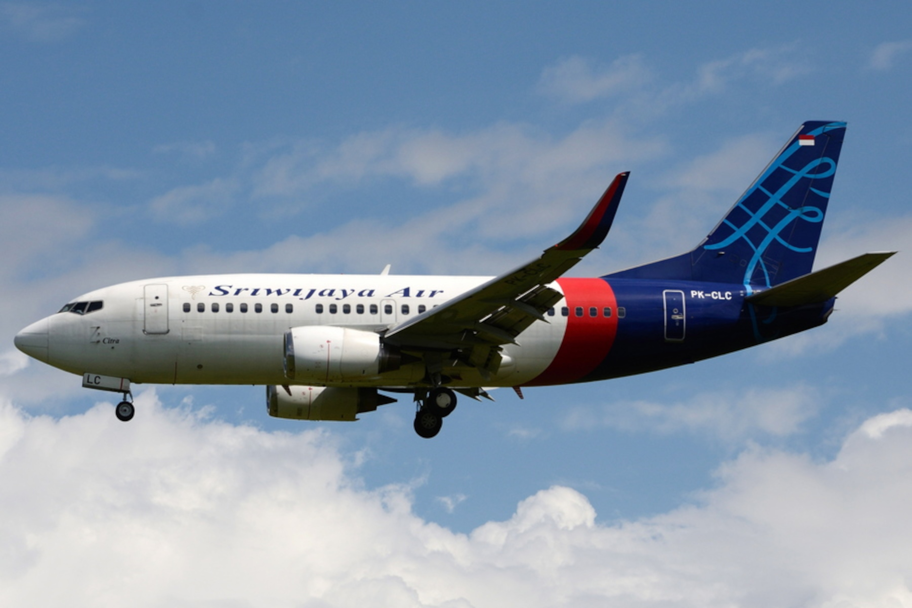 epa08927730 (FILE) - The Boeing 737-524 plane, registration PK-CLC, of Sriwijaya Air at Syamsudin Noor International Airport, Banjarbaru, Indonesia, 05 June 2015 (issued 09 January 2021). According to an airline spokesperson, contact to Sriwijaya Air flight SJ182 was lost shortly after the aircraft took off from Jakarta International Airport on 09 January 2021.  EPA