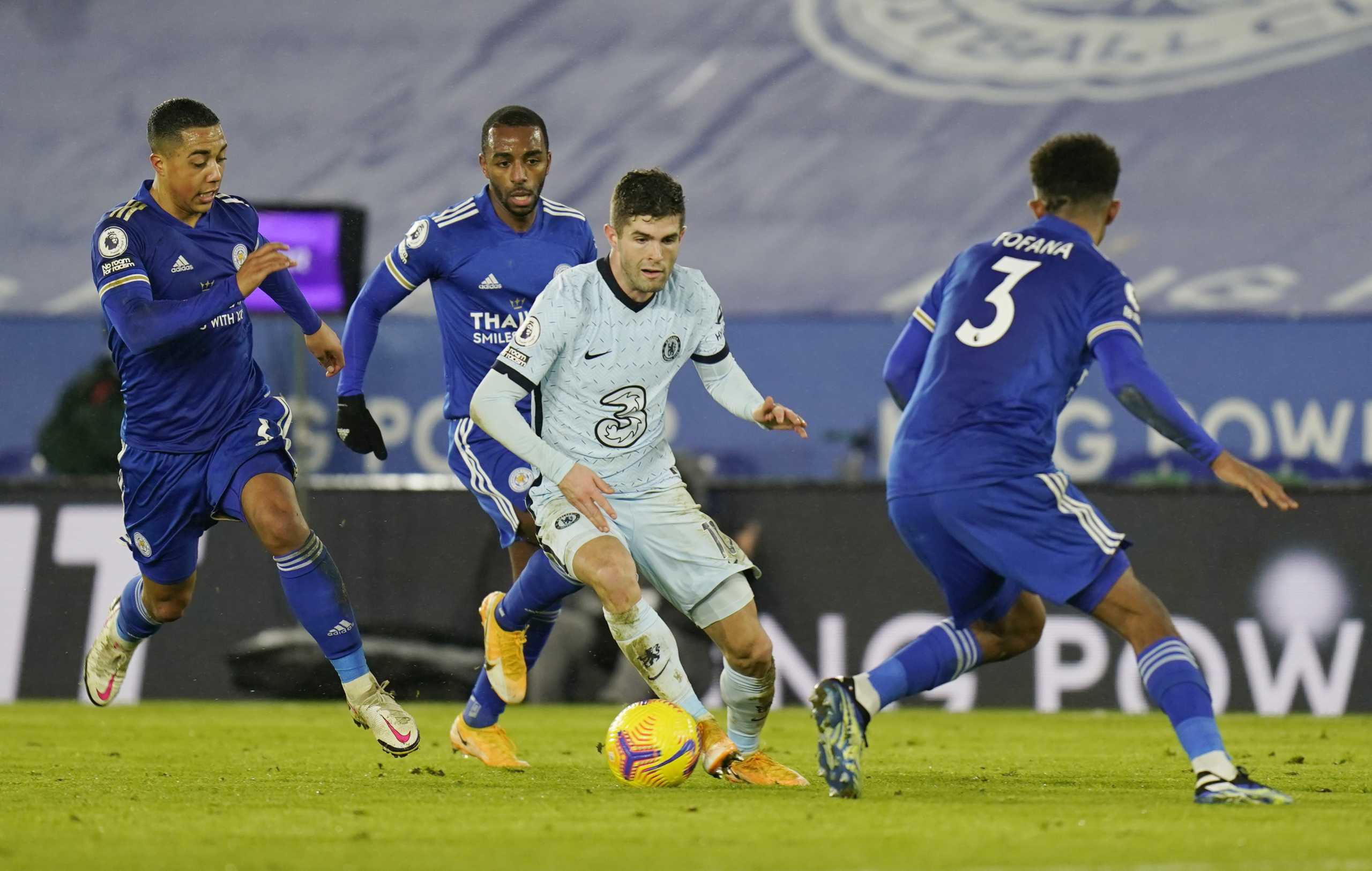 Soccer Football - Premier League - Leicester City v Chelsea - King Power Stadium, Leicester, Britain - January 19, 2021 Chelsea's Christian Pulisic in action Pool via REUTERS