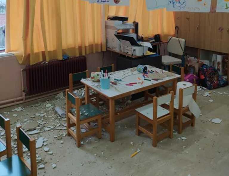 Κέρκυρα: Σώθηκαν από θαύμα παιδιά σε νηπιαγωγείο – Έπεσαν σοβάδες στο διάλειμμα