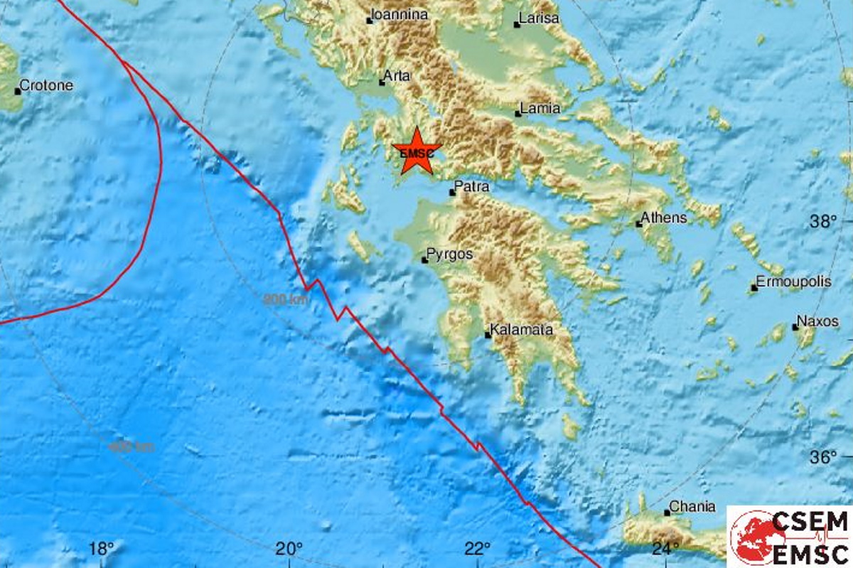 Σεισμός κοντά στην Πάτρα – Ταρακούνησε Αχαΐα, Αιτωλοακαρνανία και Φωκίδα