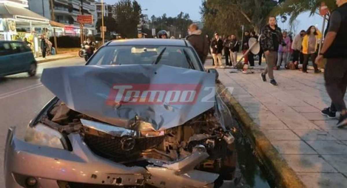 Πάτρα: Σοκαριστικό τροχαίο – Αυτοκίνητο χτύπησε 2 πεζούς (pics, video)