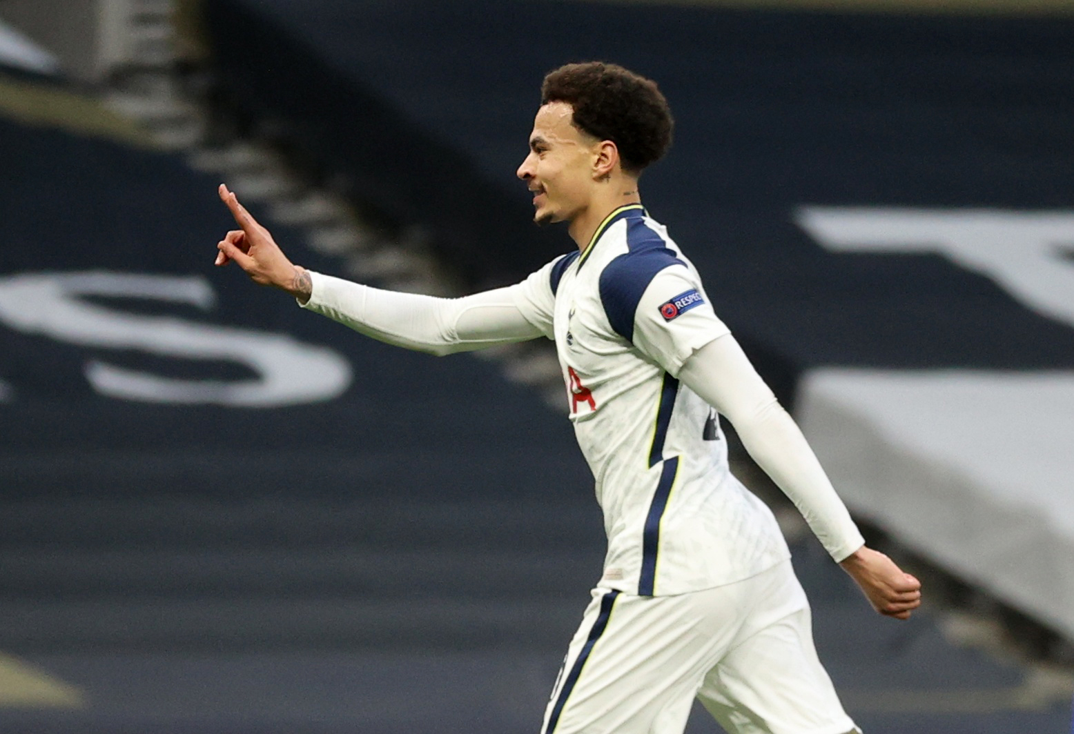 Soccer Football - Europa League - Round of 32 Second Leg - Tottenham Hotspur v Wolfsberger AC - Tottenham Hotspur Stadium, London, Britain - February 24, 2021 Tottenham Hotspur's Dele Alli celebrates scoring their first goal REUTERS