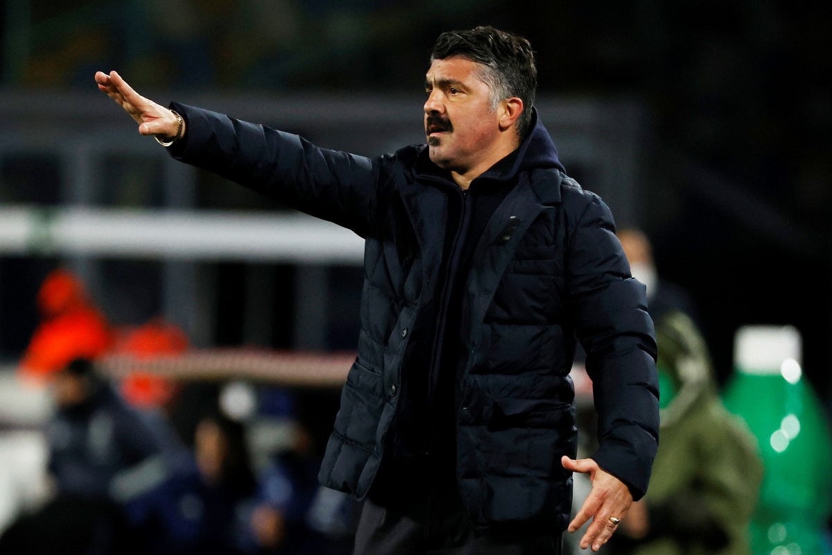 Soccer Football - Serie A - Napoli v Juventus - Stadio Diego Armando Maradona, Naples, Italy - February 13, 2021 Napoli coach Gennaro Gattuso REUTERS