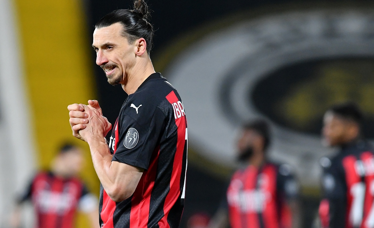 Soccer Football - Serie A - Spezia v AC Milan - Stadio Dino Manuzzi, La Spezia, Italy - February 13, 2021 AC Milan's Zlatan Ibrahimovic REUTERS