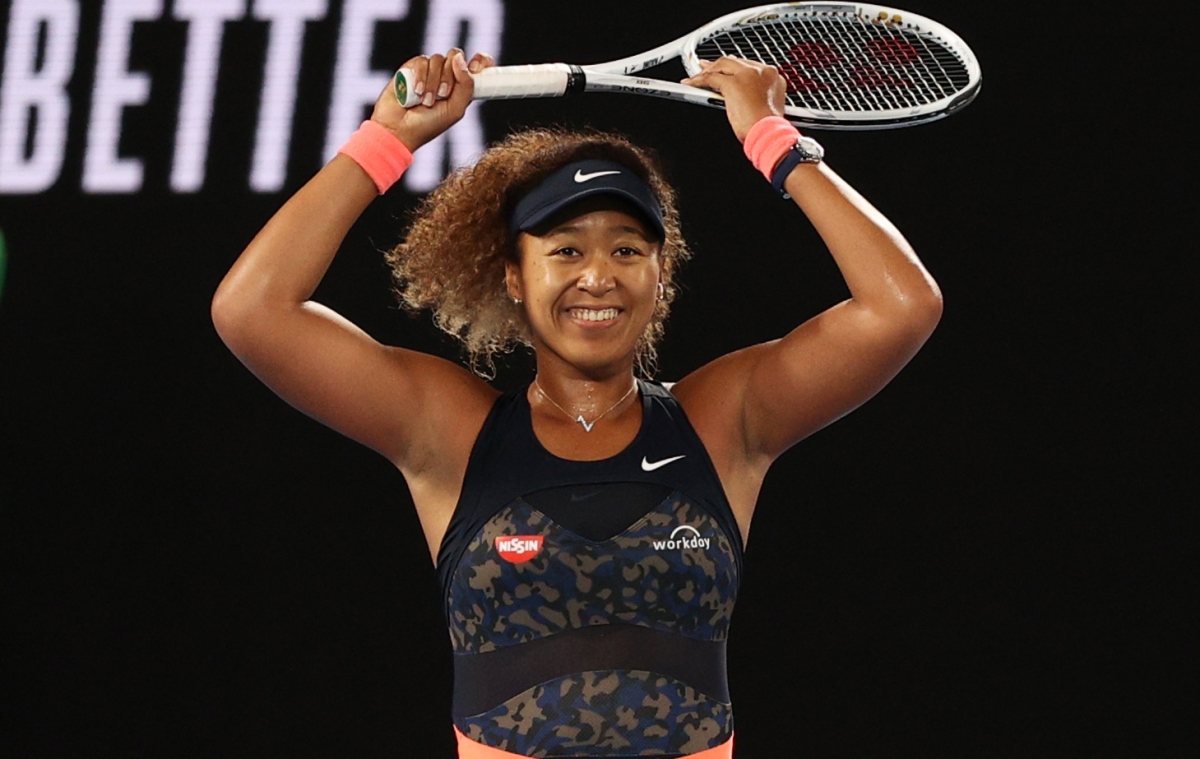 Tennis - Australian Open - Women's Singles Final - Melbourne Park, Melbourne, Australia, February 20, 2021 Japan's Naomi Osaka celebrates winning her final match against Jennifer Brady of the U.S. REUTERS