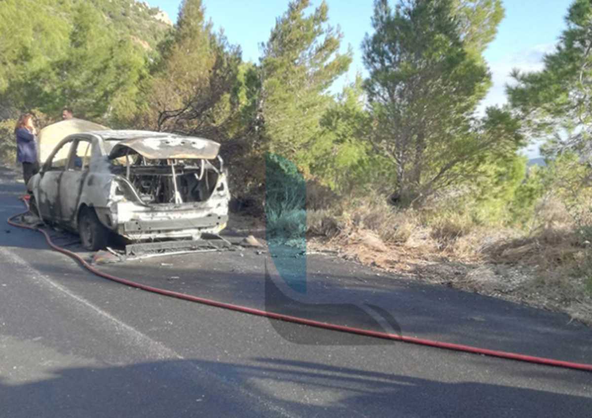 Λουτράκι: Αυτοκίνητο τυλίχθηκε στις φλόγες – Από θαύμα σώθηκαν τέσσερις γυναίκες