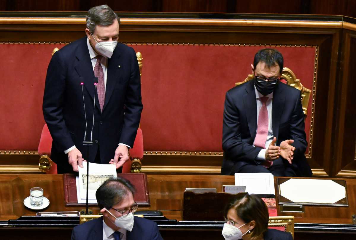 Ιταλία: Ψήφος εμπιστοσύνης από τη Γερουσία στον Ντράγκι και το πρόγραμμα «ανοικοδόμησης»