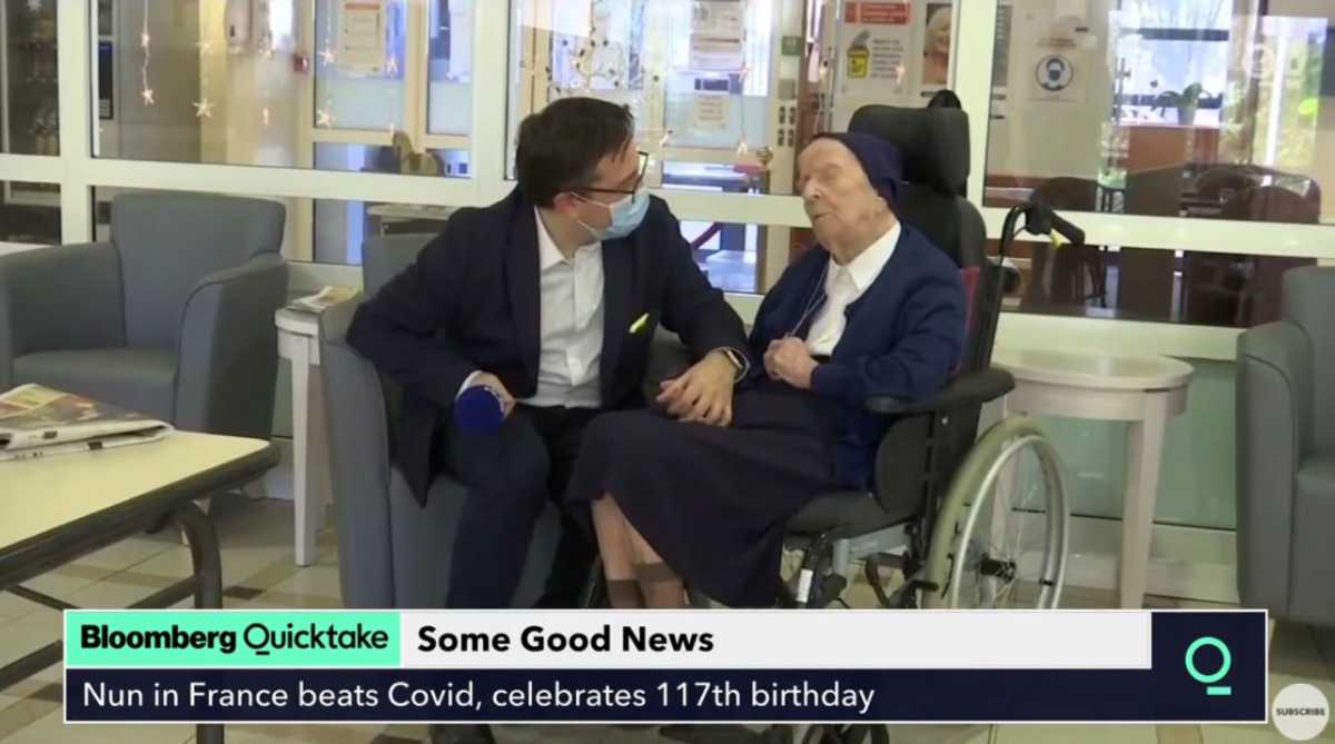 Ο γηραιότερος άνθρωπος της Ευρώπης που νίκησε τον κορονοϊό γιόρτασε τα 117α γενέθλιά της (video)