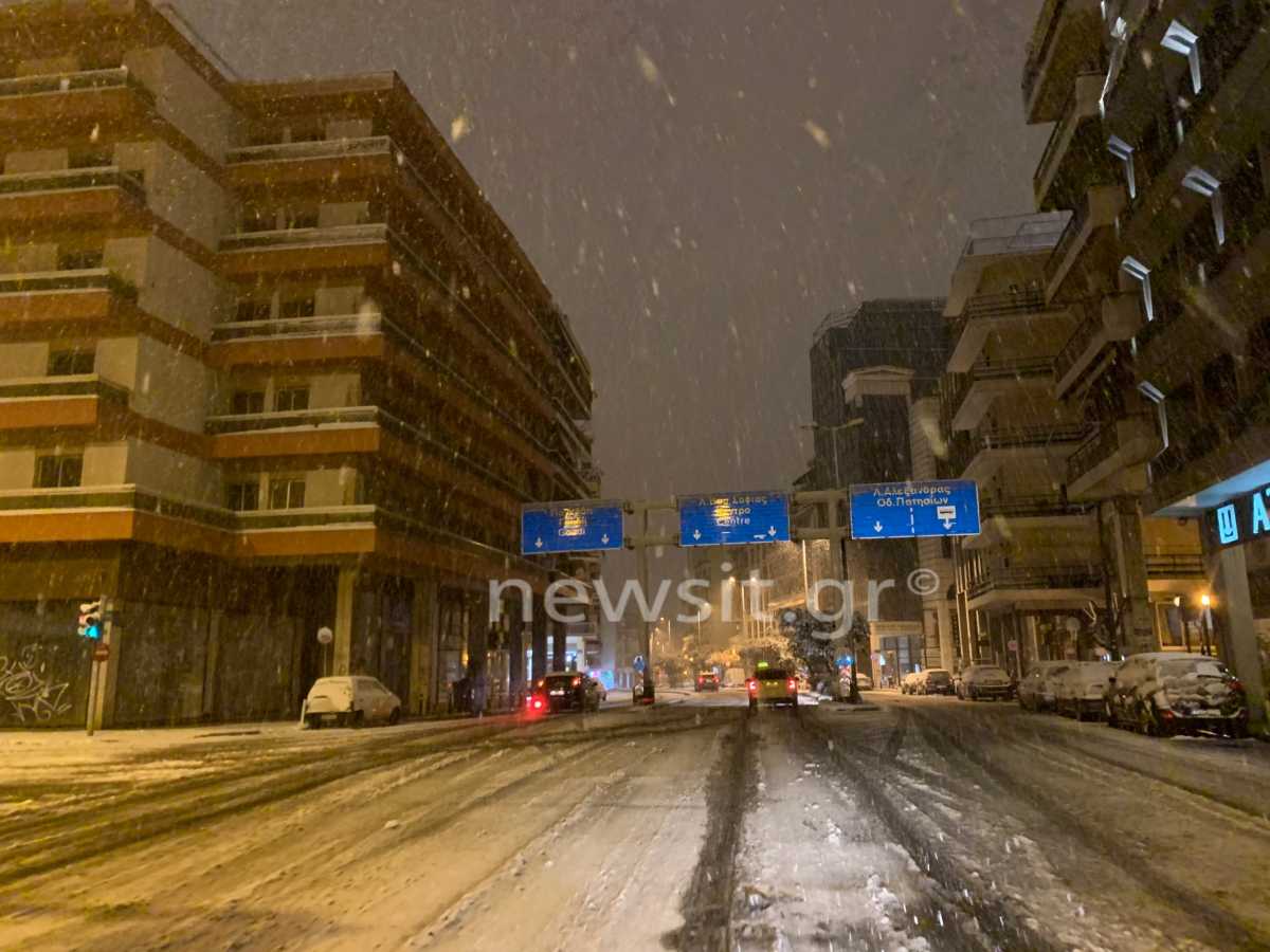 καιρός χιόνια Αθήνα Αττική Μήδεια