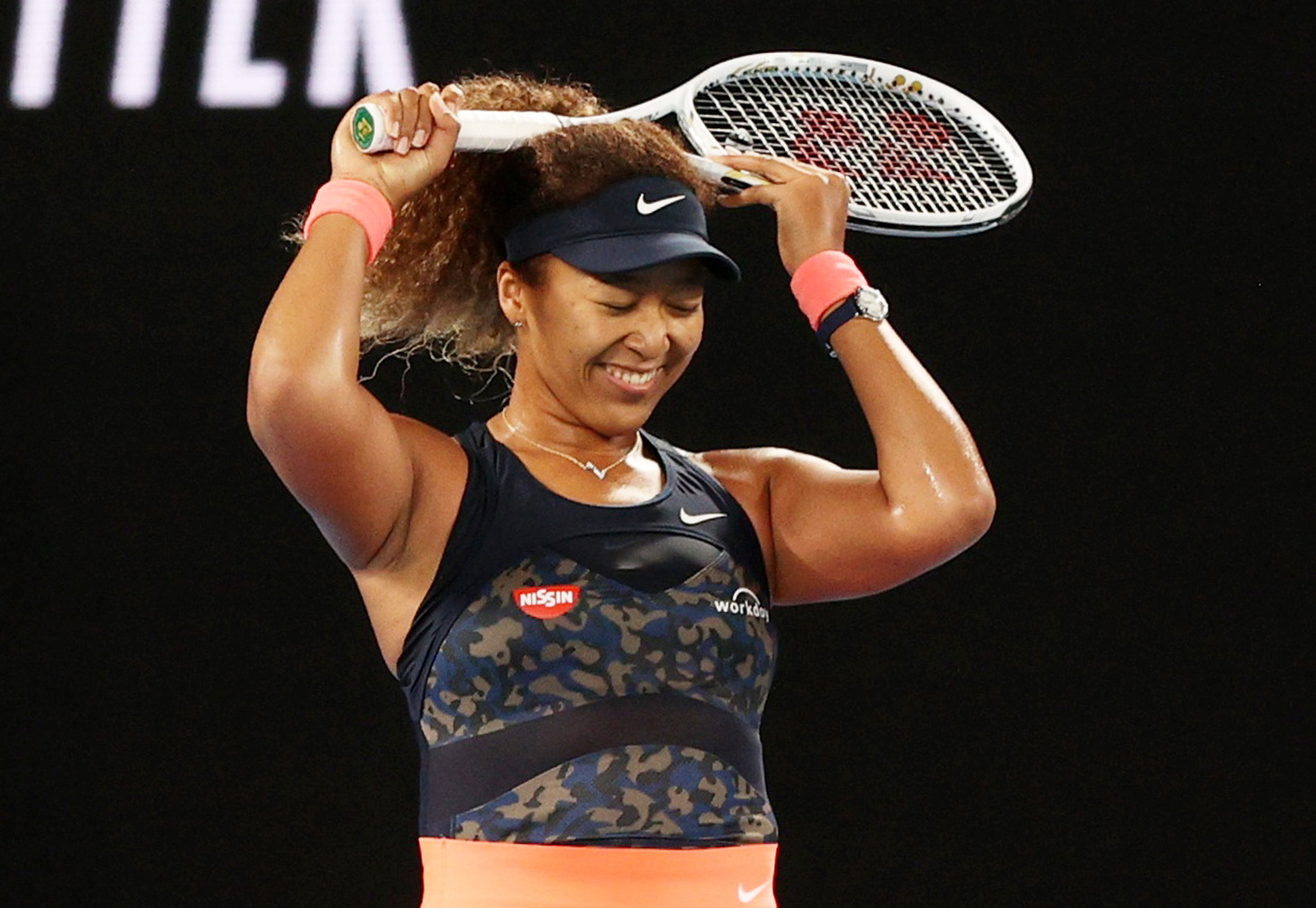 Tennis - Australian Open - Women's Singles Final - Melbourne Park, Melbourne, Australia, February 20, 2021 Japan's Naomi Osaka celebrates winning her final match against Jennifer Brady of the U.S. REUTERS