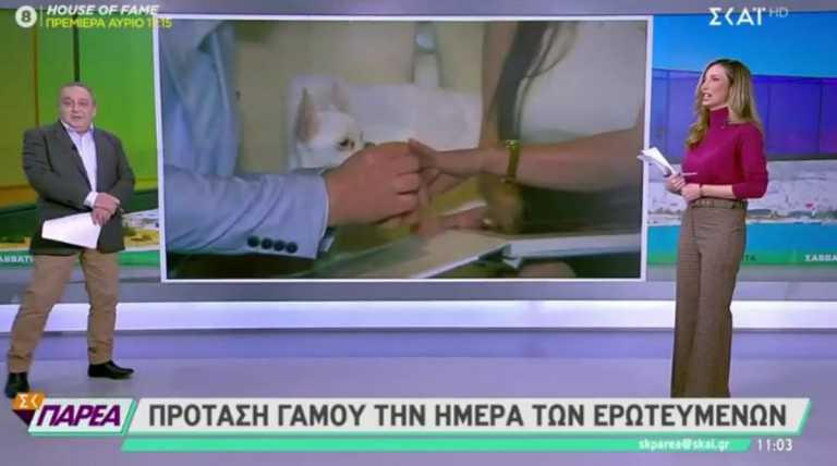 Έλληνας σεφ έκανε πρόταση γάμου on air ανήμερα του Αγίου Βαλεντίνου (vid)