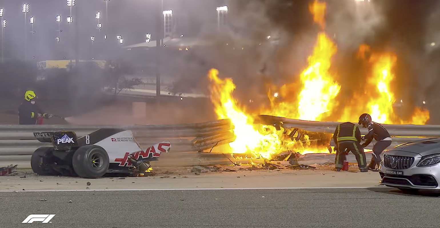 Formula 1: Έτσι σώθηκε ο Romain Grosjean στο τρομακτικό ατύχημα που είχε στο Μπαχρέιν [vid]