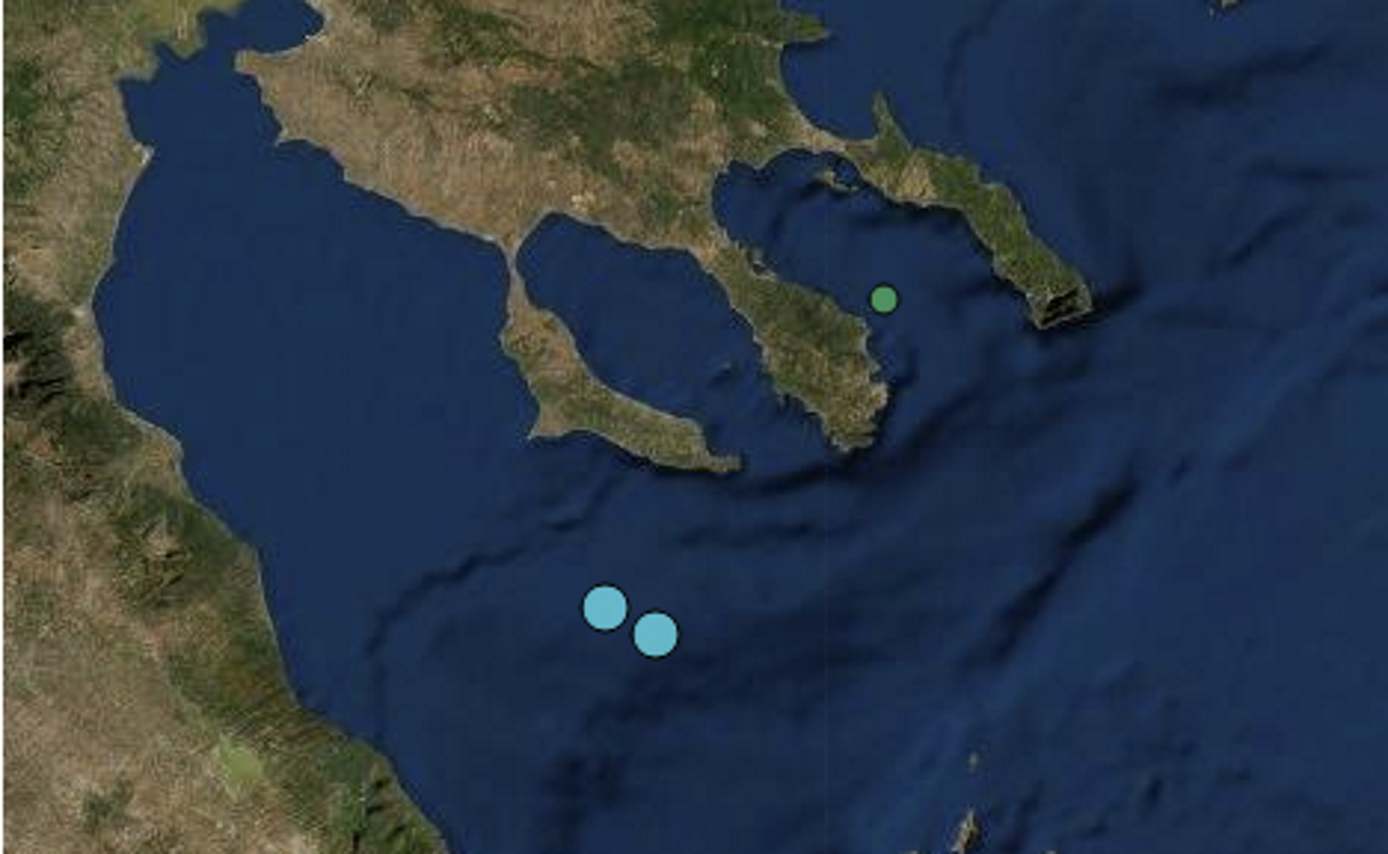 Διπλός σεισμός κοντά στην Κασσάνδρα Χαλκιδικής