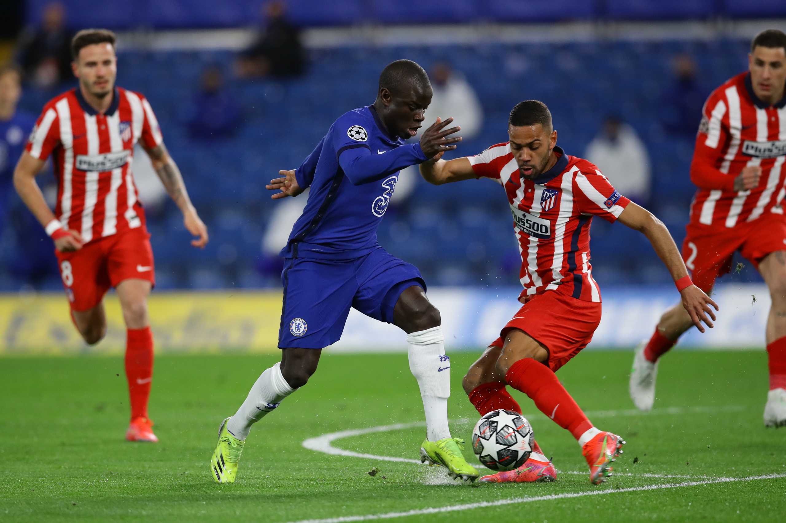 Soccer Football - Champions League -  Round of 16 Second Leg - Chelsea v Atletico Madrid - Stamford Bridge, London, Britain - March 17, 2021 Chelsea's N'Golo Kante in action REUTERS