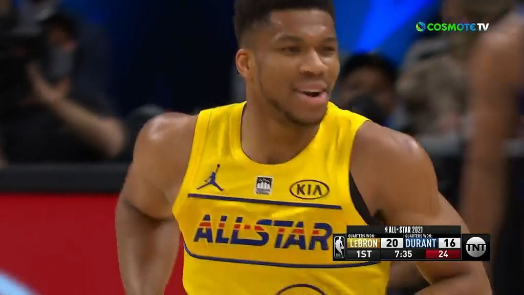 All Star Game: Ο Αντετοκούνμπο «κάρφωσε» την Team Durant (video)