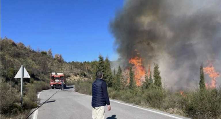 Φωτιές σε Μεγαλόπολη, Αίγιο και Καρπενήσι – Με φλόγες και ανέμους μάχονται οι πυροσβέστες