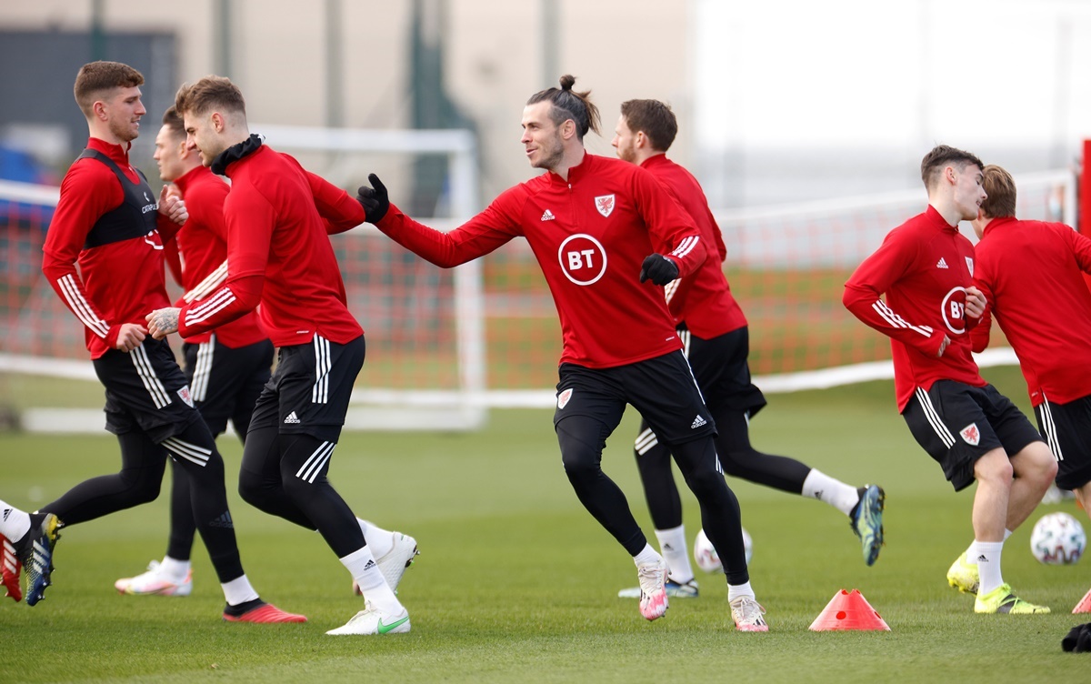 Soccer Football - World Cup Qualifiers - UEFA Qualifiers - Wales Training - The Vale Resort, Hensol, Wales, Britain - March 23, 2021  Wales' Gareth Bale during training  REUTERS