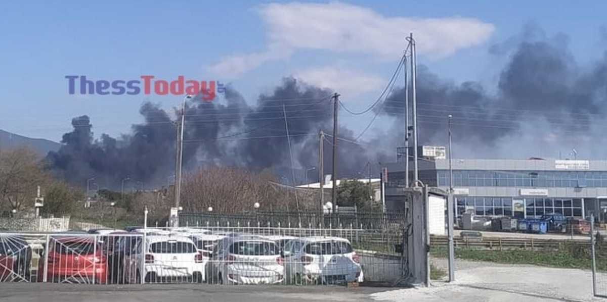 Φωτιά κοντά στο στρατιωτικό αεροδρόμιο ΣΕΔΕΣ στη Θεσσαλονίκη (pics)