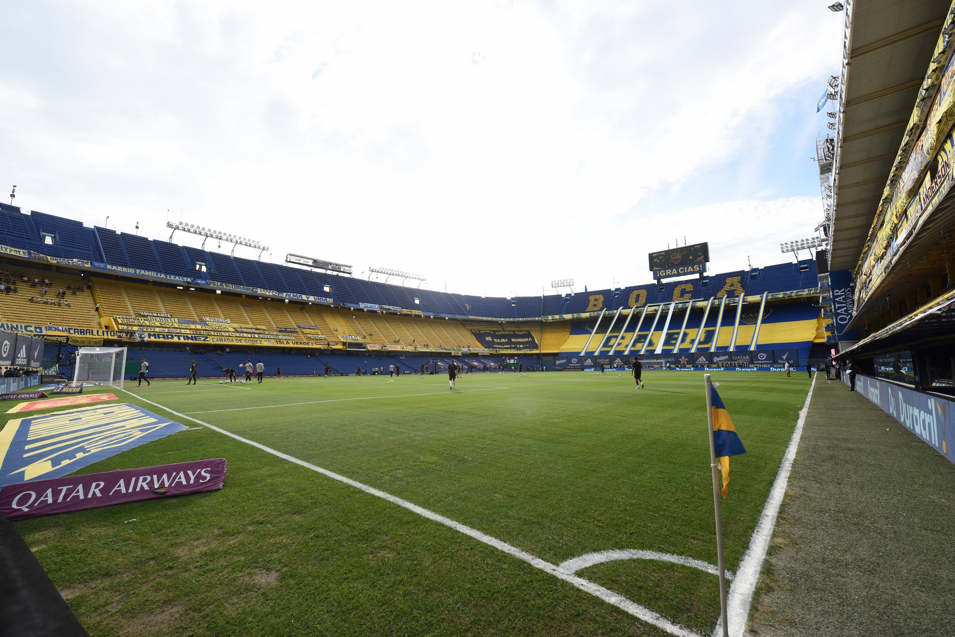 Soccer Football - Primera Division - Boca Juniors v River Plate - Estadio La Bombonera, Buenos Aires, Argentina - March 14, 2021  General view inside the stadium before the match Pool via REUTERS