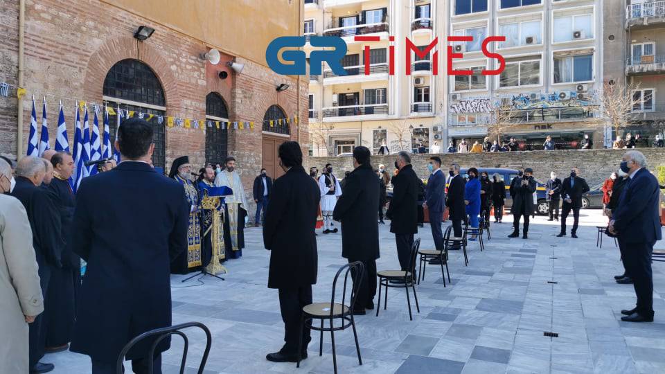 Θεσσαλονίκη – 25η Μαρτίου: Η λαμπρή δοξολογία και το μήνυμα του Απόστολου Τζιτζικώστα (video)