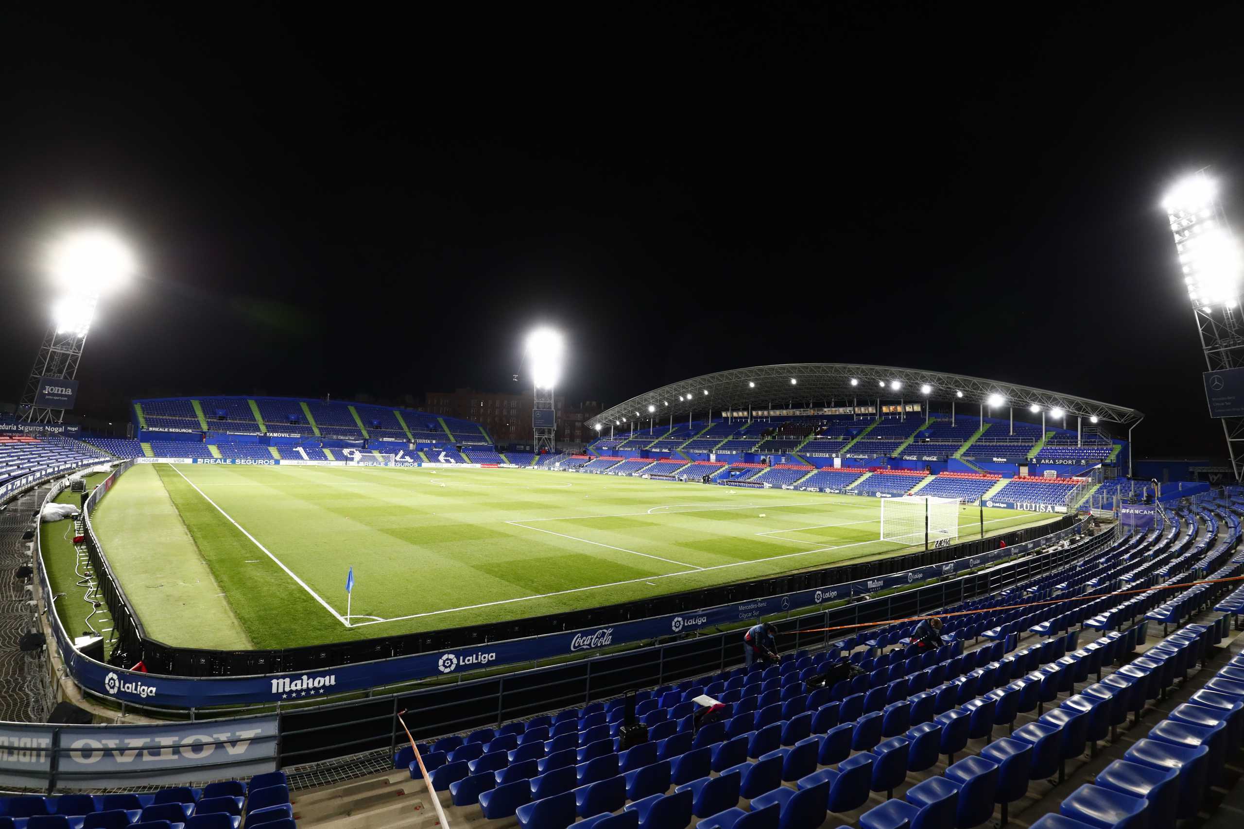 Soccer Football - La Liga Santander - Getafe v Atletico Madrid - Coliseum Alfonso Perez, Getafe, Spain - March 13, 2021 General view inside the stadium before the match REUTERS