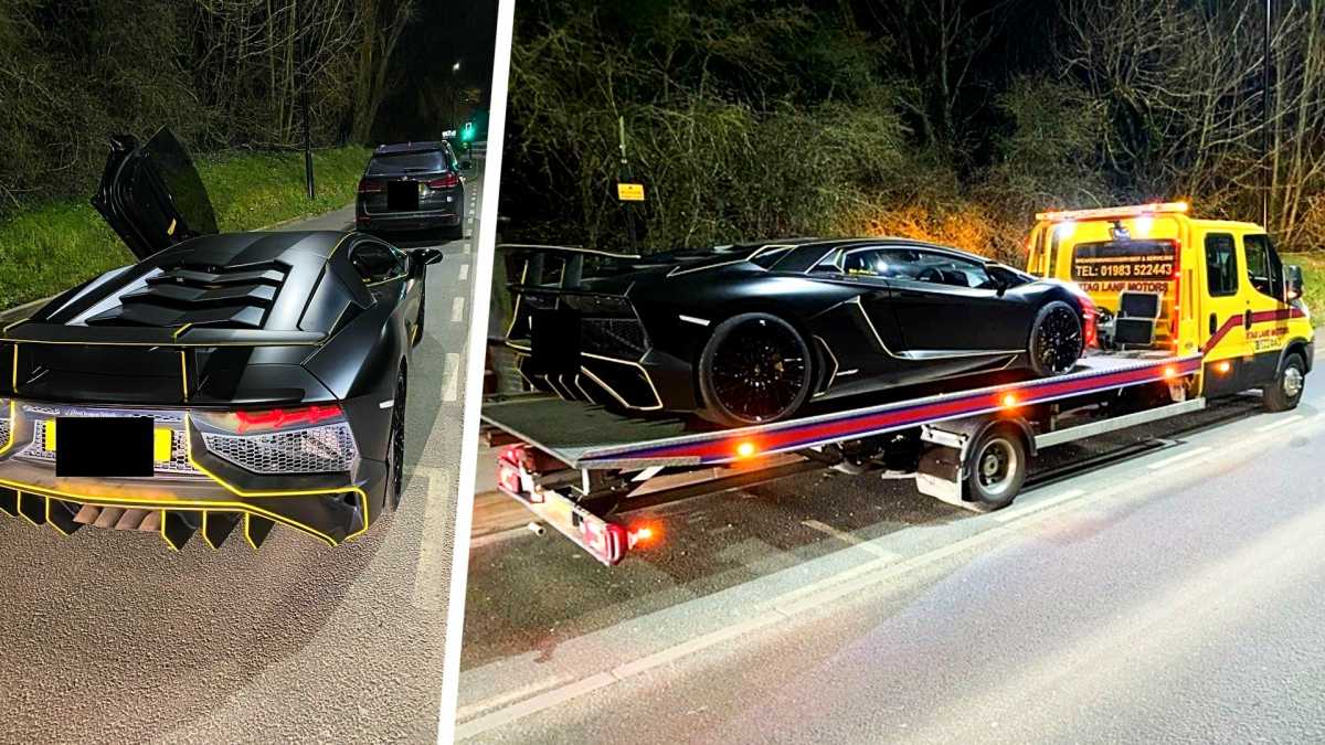 Τι παθαίνεις όταν κυκλοφορείς με Lamborghini αλλά τσιγκουνεύεσαι τα τέλη κυκλοφορίας; [pics]