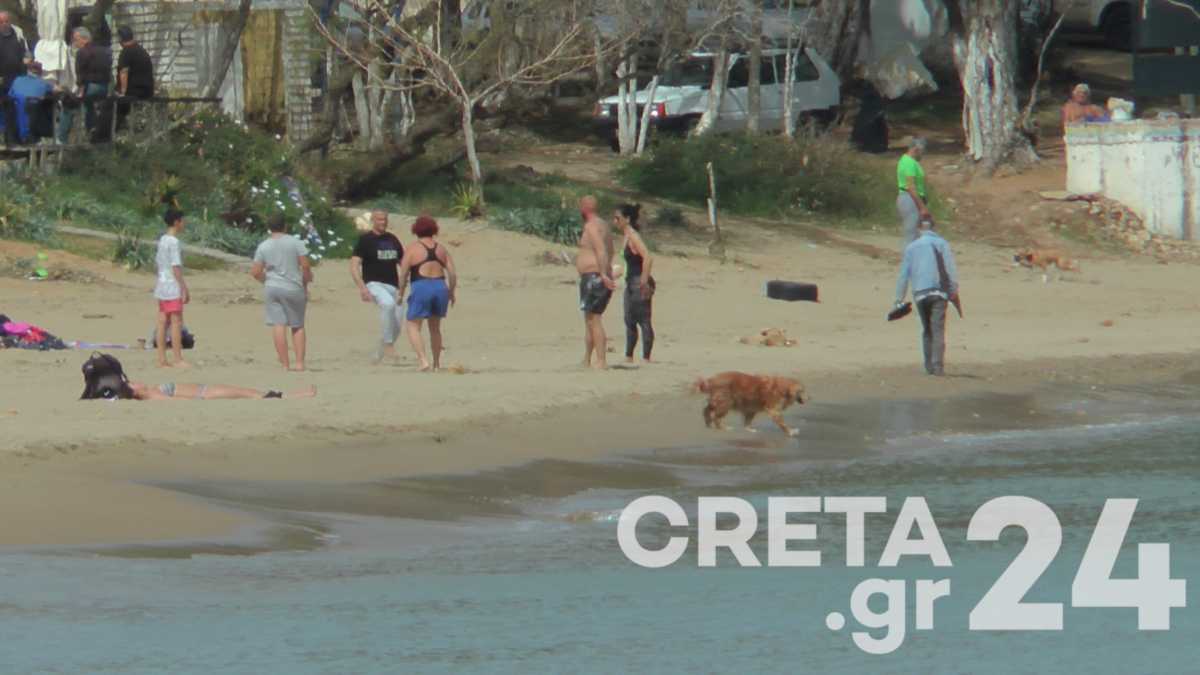Καιρός – Κρήτη: Άλλος «Θεός» έβγαλε τους Κρητικούς στις παραλίες (pics)