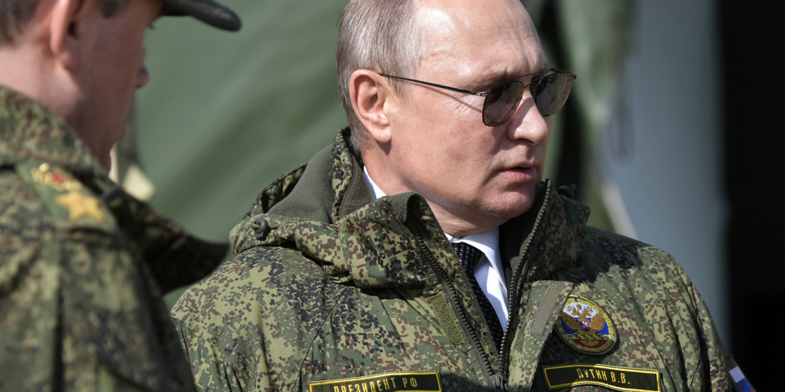 Russia's President Vladimir Putin visits the firing range Donguz to oversee the military exercises known as "Centre-2019" in Orenburg Region, Russia September 20, 2019. Sputnik