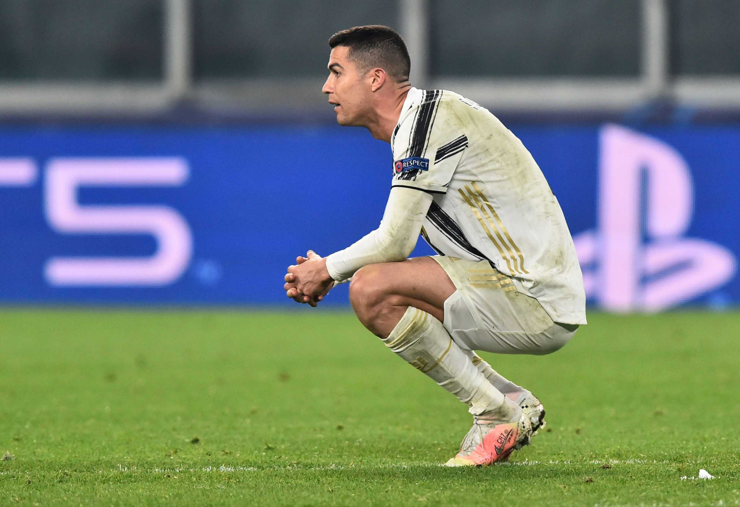 Soccer Football - Champions League - Round of 16 Second Leg - Juventus v FC Porto - Allianz Stadium, Turin, Italy - March 9, 2021 Juventus' Cristiano Ronaldo looks dejected after FC Porto's Sergio Oliveira scored their second goal REUTERS
