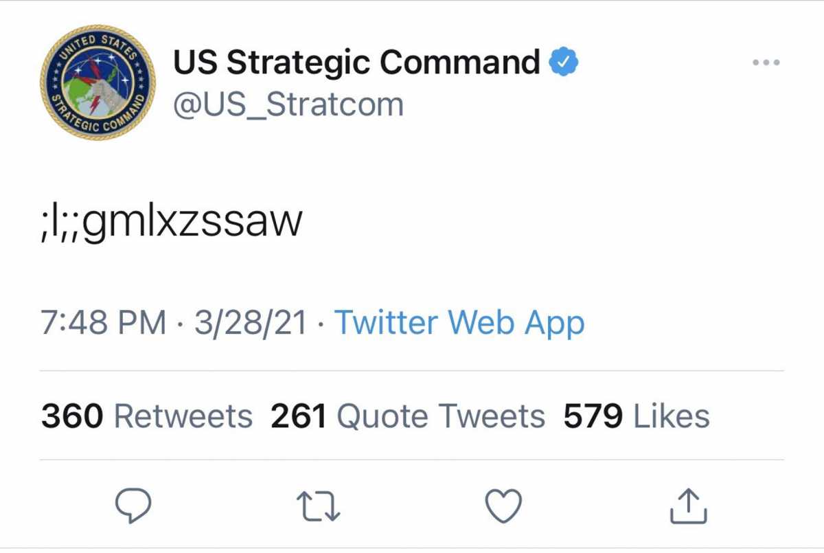 Λύθηκε το μυστήριο με το αινιγματικό Tweet της Διοίκησης που ελέγχει όλα τα πυρηνικά όπλα των ΗΠΑ!