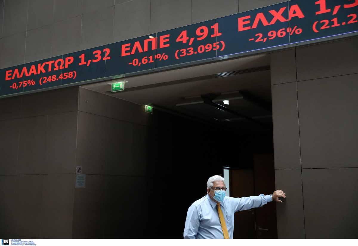 Κλείσιμο με πτώση στο Χρηματιστήριο Αθηνών