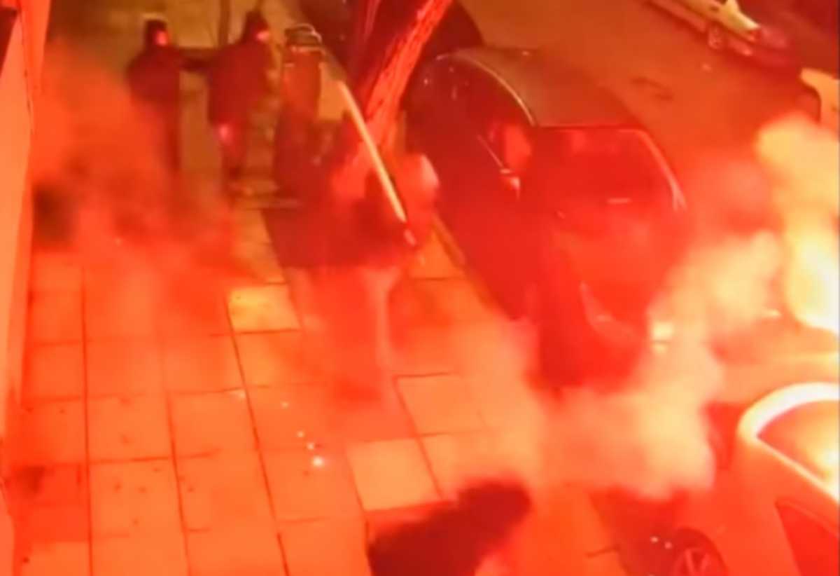 Video από τις συμπλοκές οπαδών στη Θεσσαλονίκη