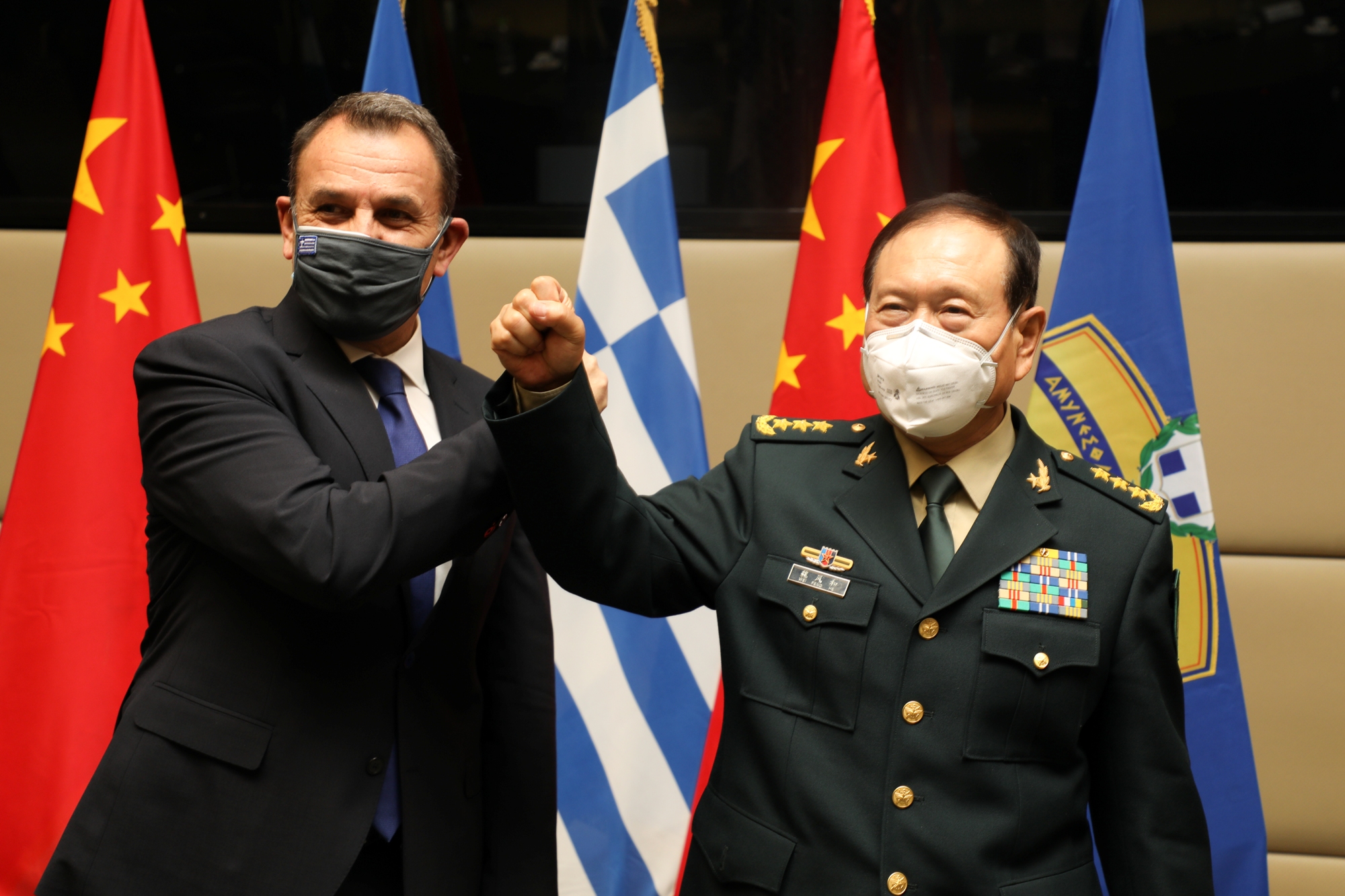 Παναγιωτόπουλος: “Μήνυμα” για την ανατολική Μεσόγειο στη συνάντηση με τον Υπουργό Άμυνας της Κίνας [pics]