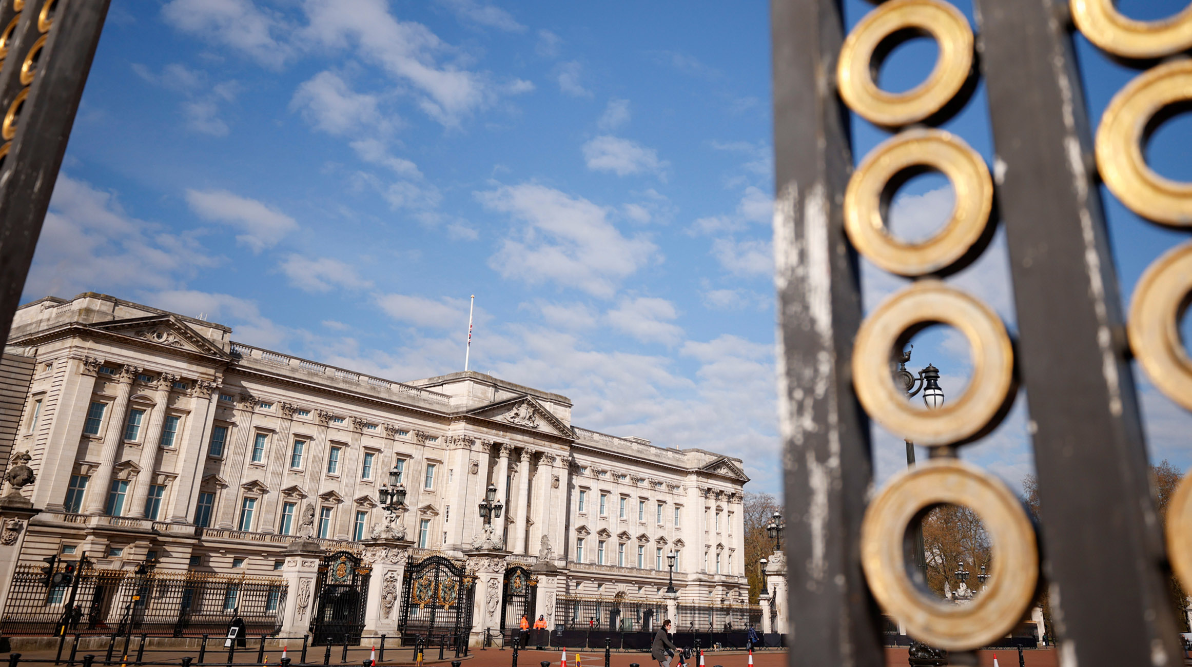 A general view of the Buckingham Palace after Britain's Prince Philip, husband of Queen Elizabeth, died at the age of 99, in London, Britain April 13, 2021. REUTERS