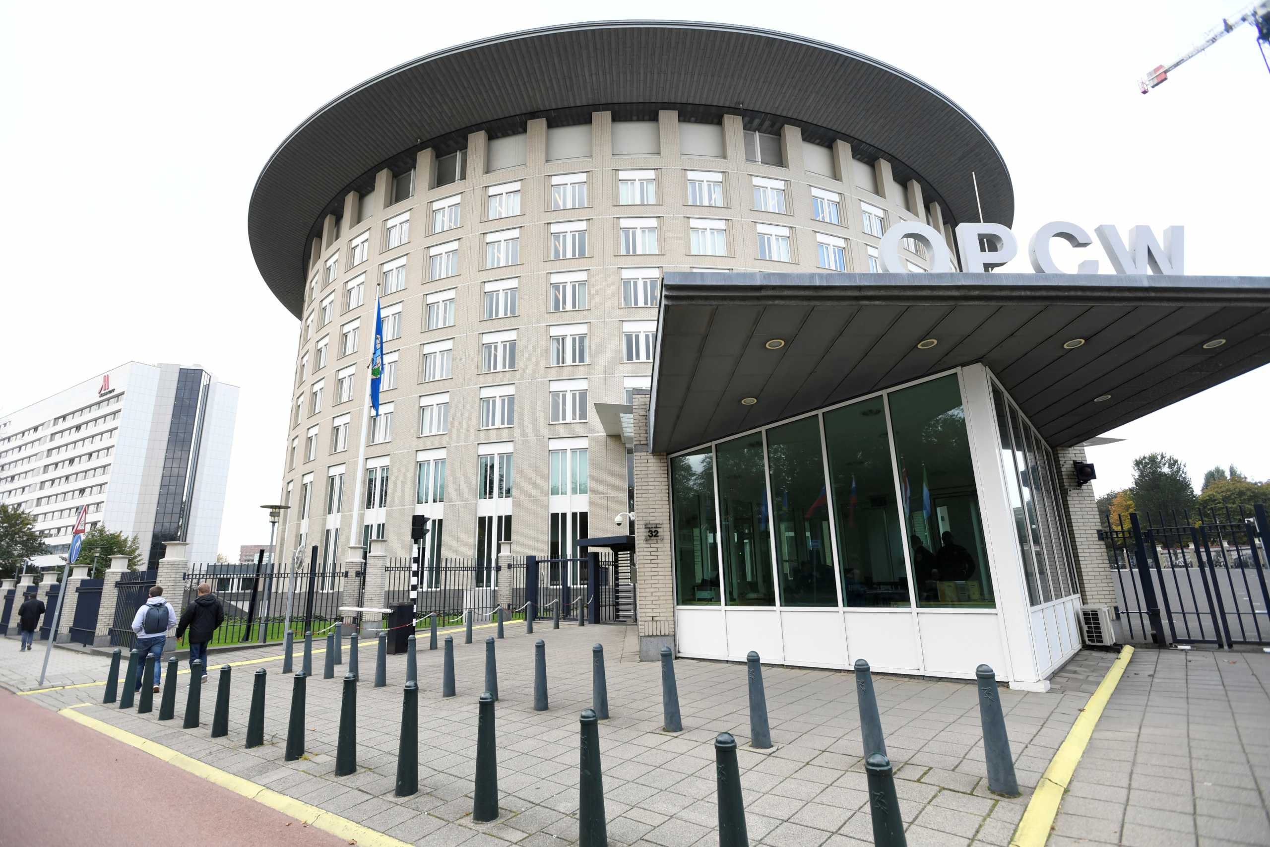 FILE PHOTO: The headquarters of the Organization for the Prohibition of Chemical Weapons (OPCW) is pictured in The Hague, Netherlands, October 4, 2018. REUTERS