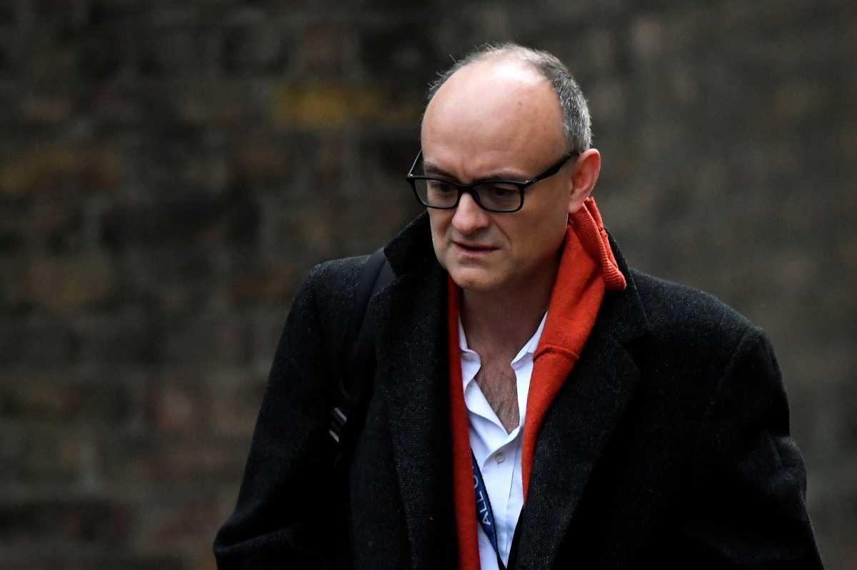 FILE PHOTO: Dominic Cummings, special adviser for Britain's Prime Minister Boris Johnson, arrives at Downing Street, in London, Britain, November 13, 2020. REUTERS