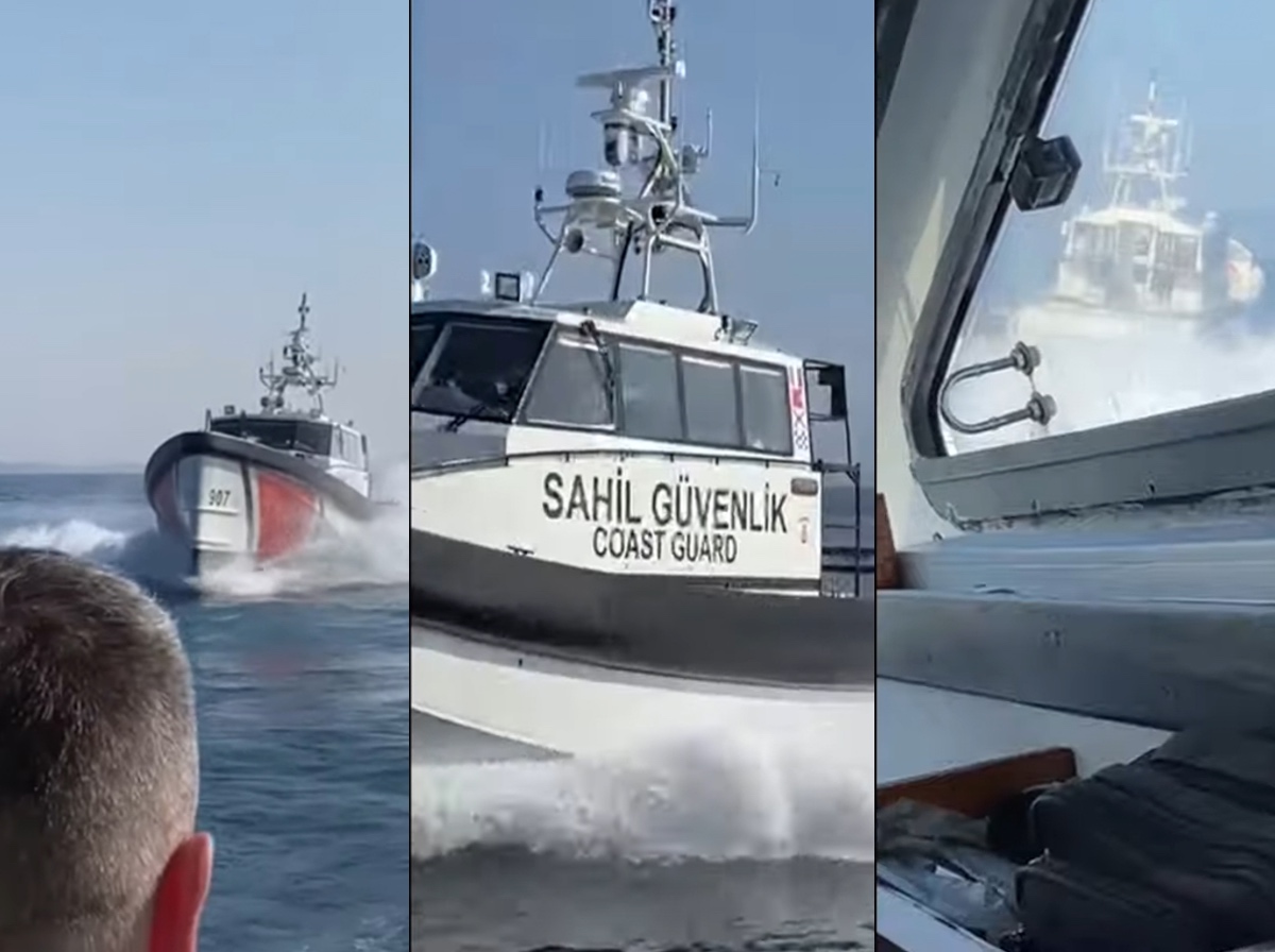 Καρέ – καρέ η παρενόχληση σκάφους του λιμενικού από τουρκική ακταιωρό – Βίντεο ντοκουμέντο