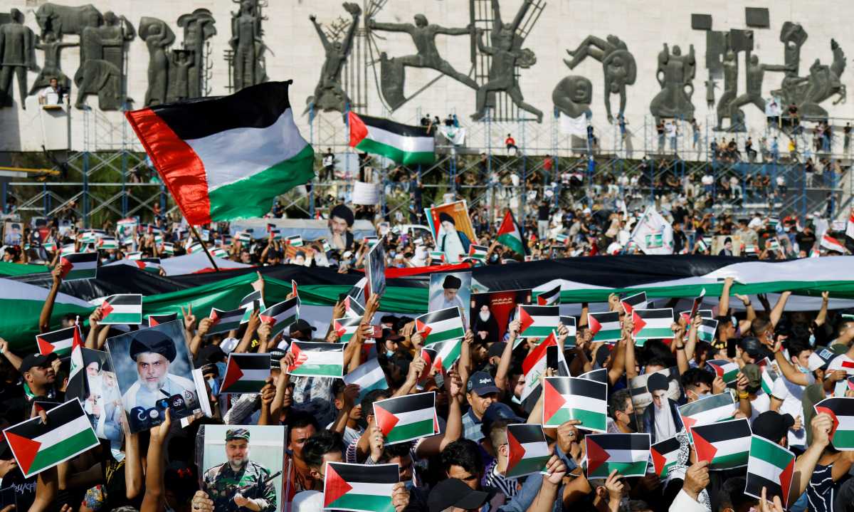 Χιλιάδες Ιρακινοί διαδήλωσαν υπέρ των Παλαιστινίων στη Βαγδάτη και σε άλλες πόλεις