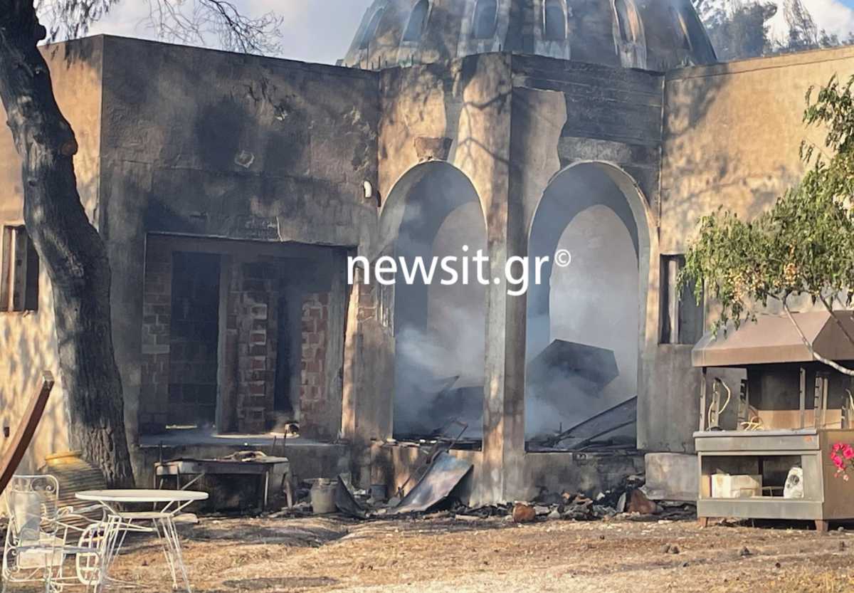 Φωτιά στην Κορινθία: «Κάρβουνο» γνωστό οινοποιείο – Εικόνες καταστροφής (pics, vid)