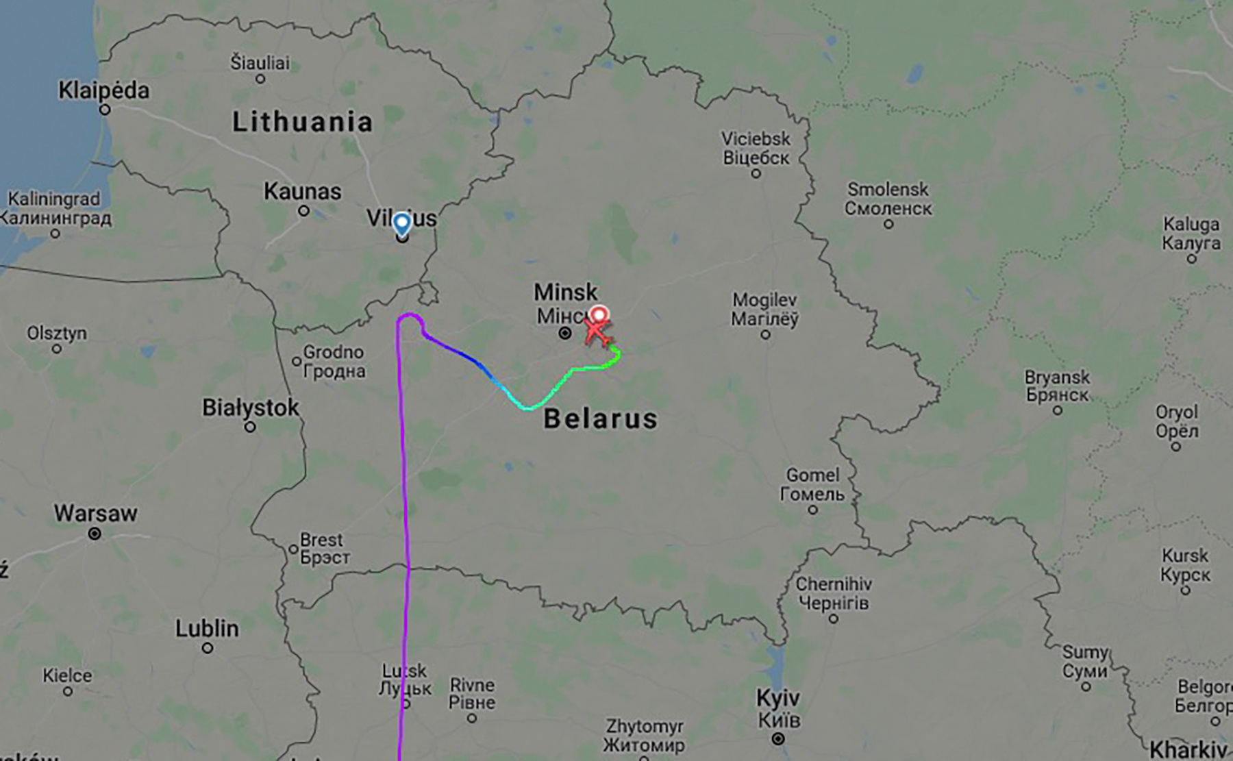 Λευκορωσία: «Μέσα» στην πτήση της Ryanair την ώρα της «αεροπειρατείας»