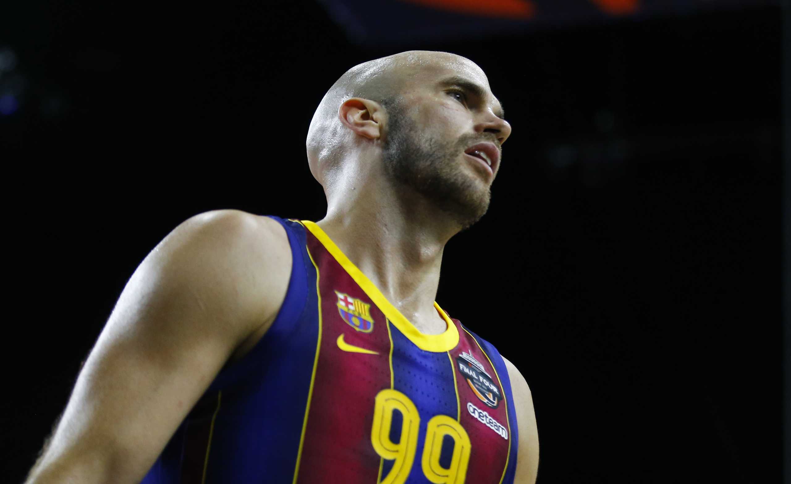 Basketball - Euroleague Final Four - FC Barcelona v Olimpia Milano - Lanxess Arena, Cologne, Germany - May 28, 2021 FC Barcelona's Nick Calathes REUTERS